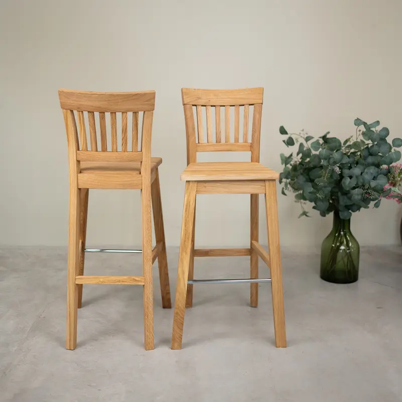 Tabouret de bar en chêne massif Provence – NordicStory