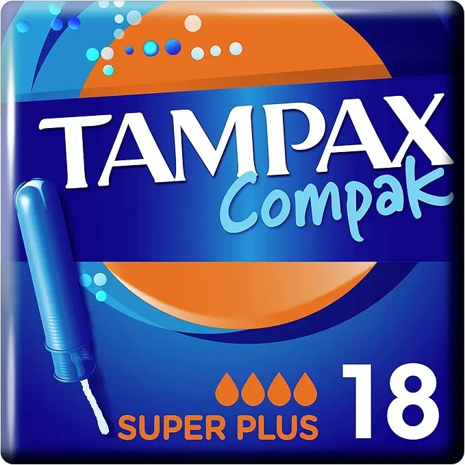 Tampax Compak Super Plus Tampones con Aplicador (18 uds)