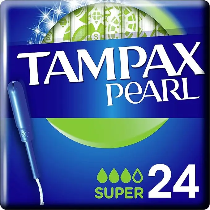Tampax Pearl Super Tampones con Aplicador (Pack 24 uds)
