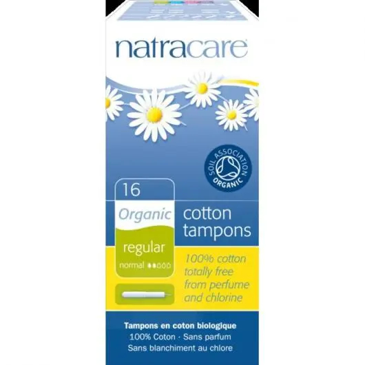 TAMPON NATRACARE REGULAR CON APLICADOR 16 UNIDADES