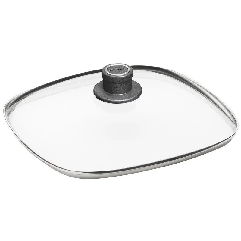 TAPAS DE CRISTAL Y ACERO CUADRADAS- WOLL