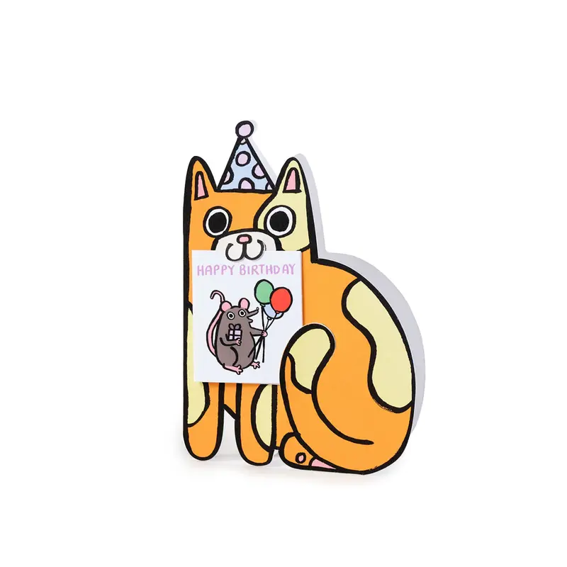 Tarjeta Cat con mini tarjeta