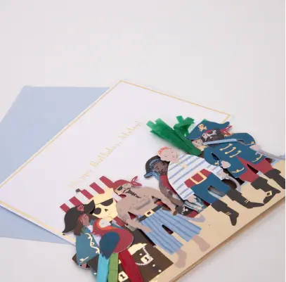 Tarjeta de pirata felicitación cumpleaños