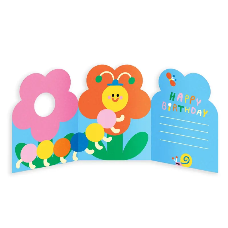 Tarjeta Flower and Bugs
