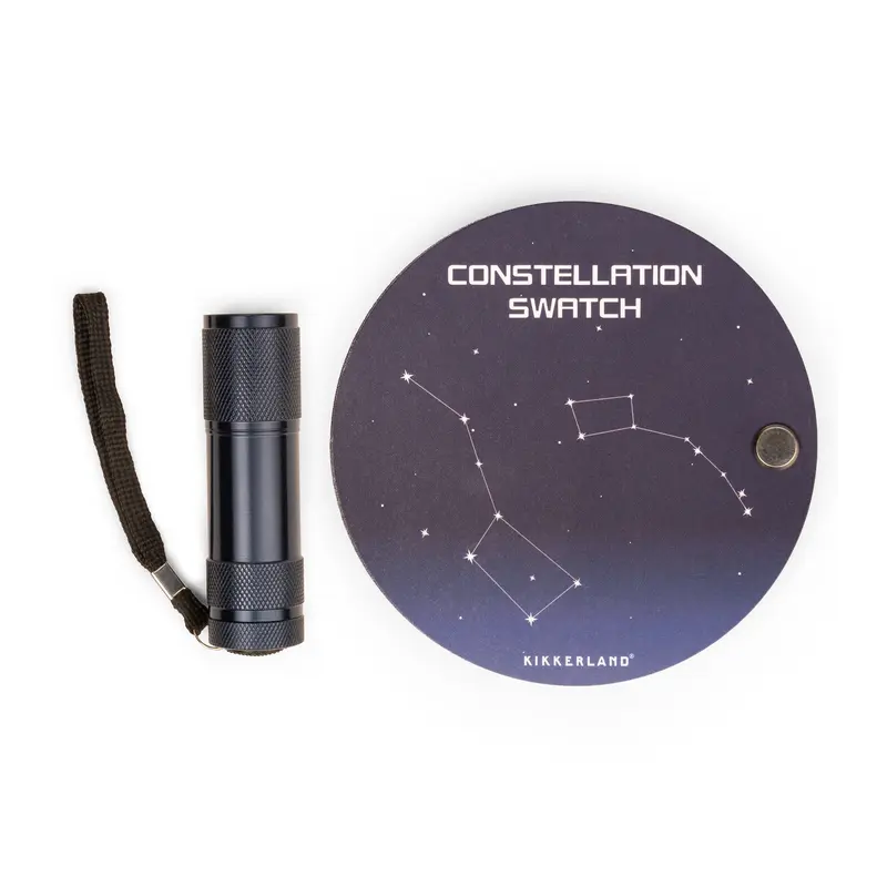 Tarjetas de constelaciones con linterna UV