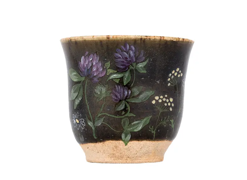 Taza # 29785, cocción de leña/cerámica/pintura a mano, 90 ml.