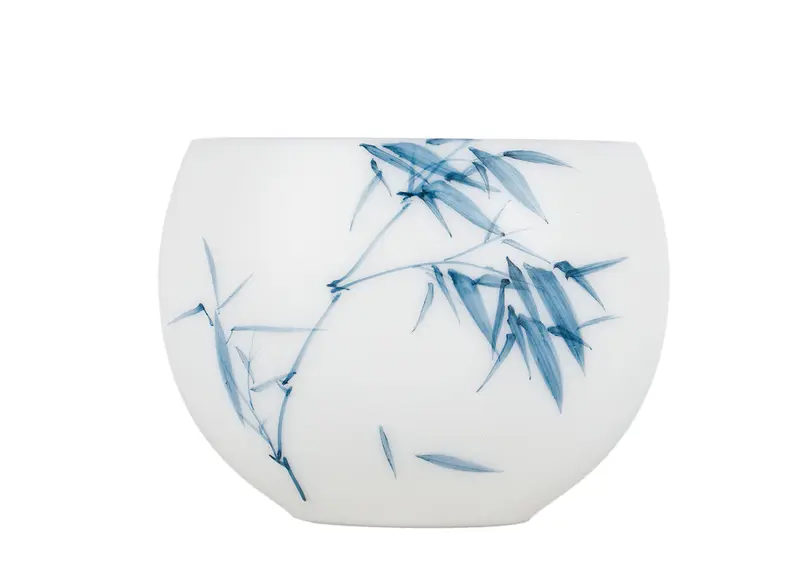 Taza de bambú de porcelana de jade blanco n.° 94496