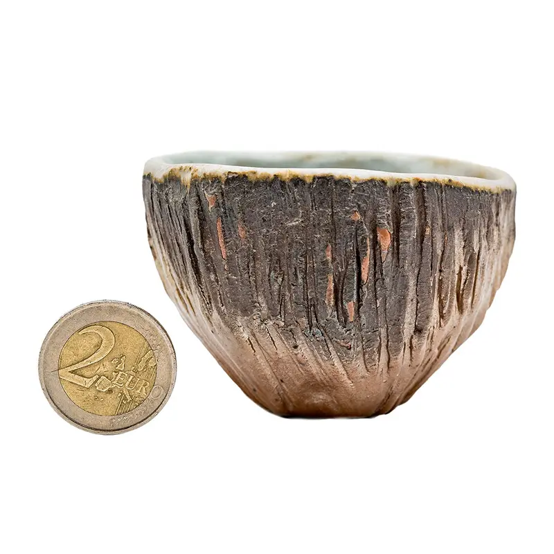 Taza de té de corteza Dehua cocida a la leña n.º 95731, 70 ml