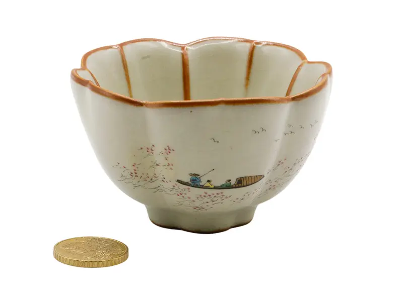 Taza de té floral pintada a mano # 934785