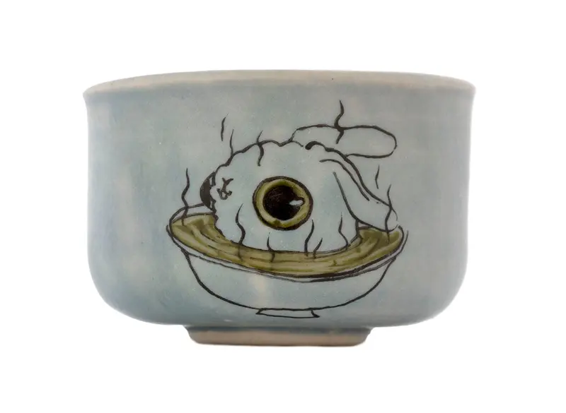 Taza hecha a mano Moychay # 43060, serie 'Warm', cerámica/pintura a mano, 55 ml.