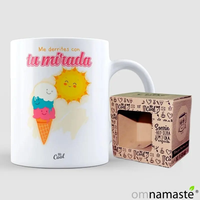 Taza Me derrites con tu mirada