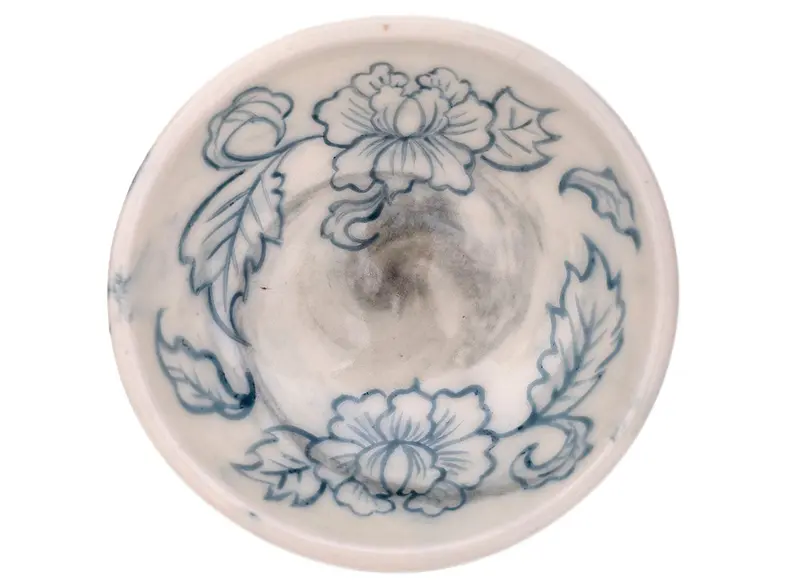 Taza Moychay 'Flores' # 44498, cerámica/pintura a mano, 34 ml.
