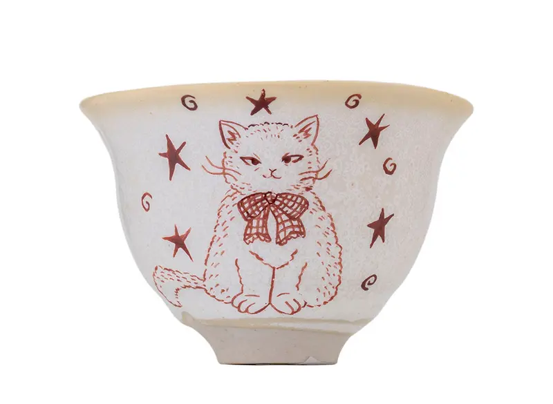 Taza Moychay, serie 'Gato' # 45426, cerámica/pintura a mano, 45 ml.