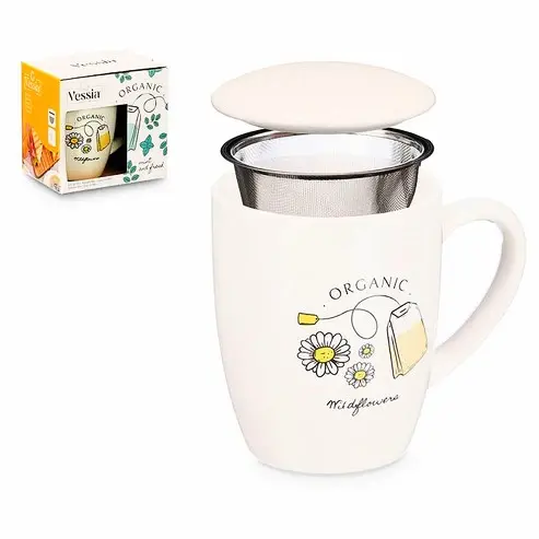 Taza Mug Filtro Cerámica 340 ml