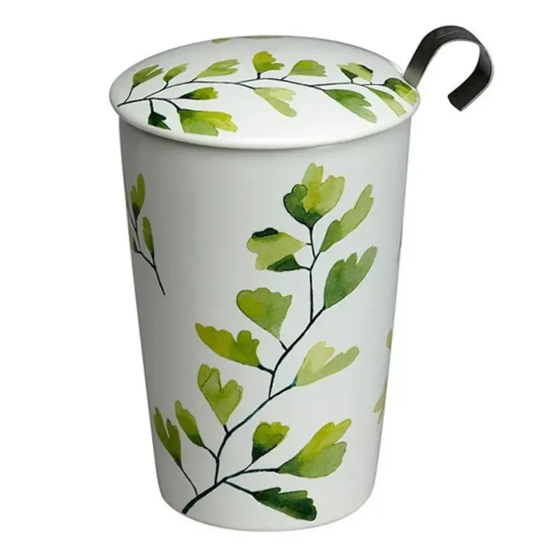 Taza Tisanera de Porcelana de Doble Pared Bosque