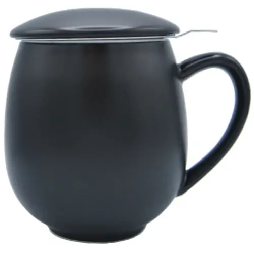 Taza Tisanera de Porcelana negra Zaara