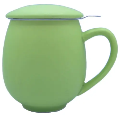 Taza Tisanera de Porcelana Verde Zaara