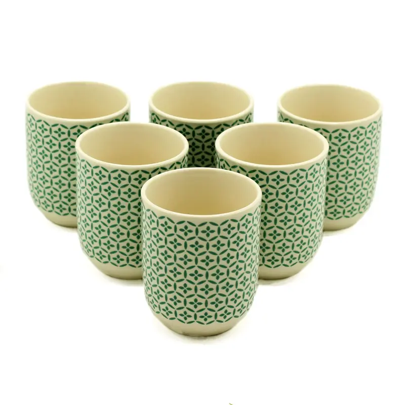 Tazas de te - Mosiac verde