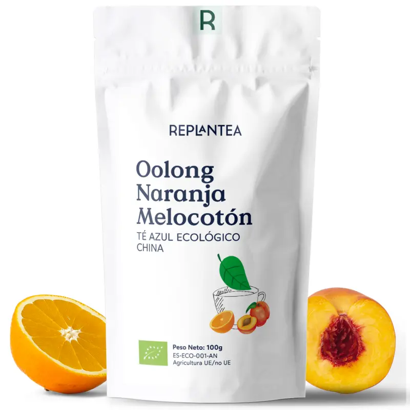 Té Azul Oolong con Naranja y Melocotón 100g