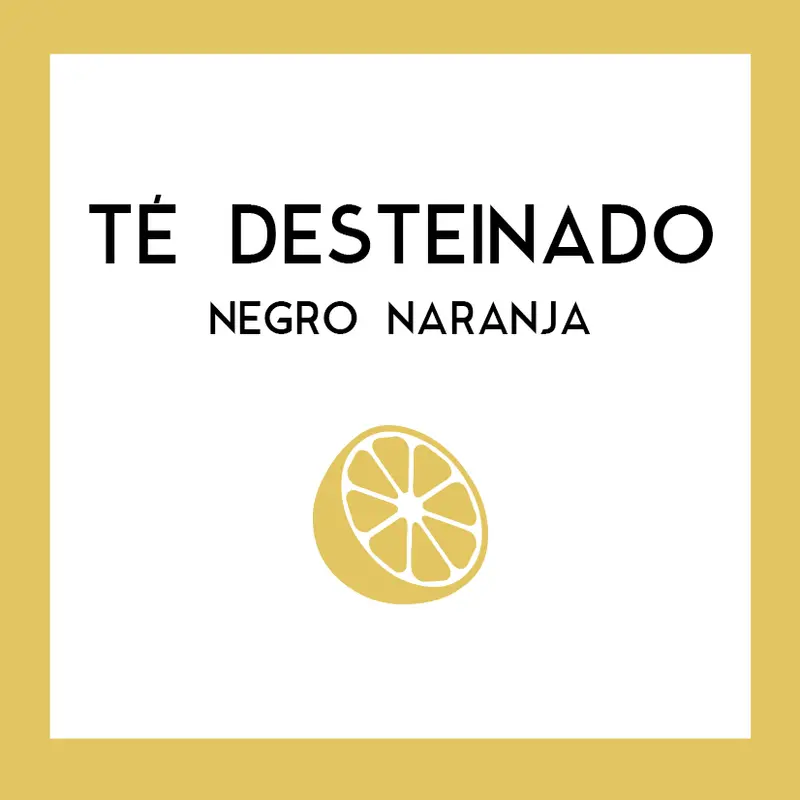 Té Negro Desteinado - Naranja