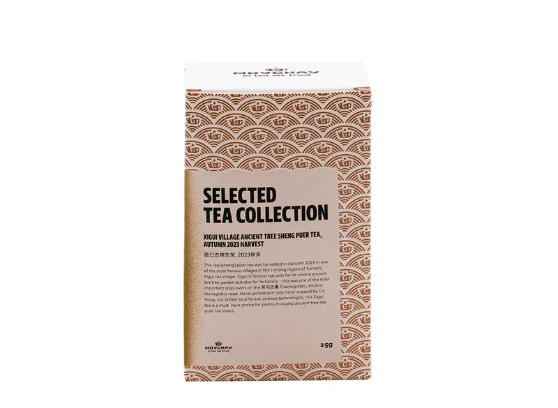 Té Pu'er Sheng del árbol antiguo de la aldea Xigui, cosecha de otoño de 2023, 25 g