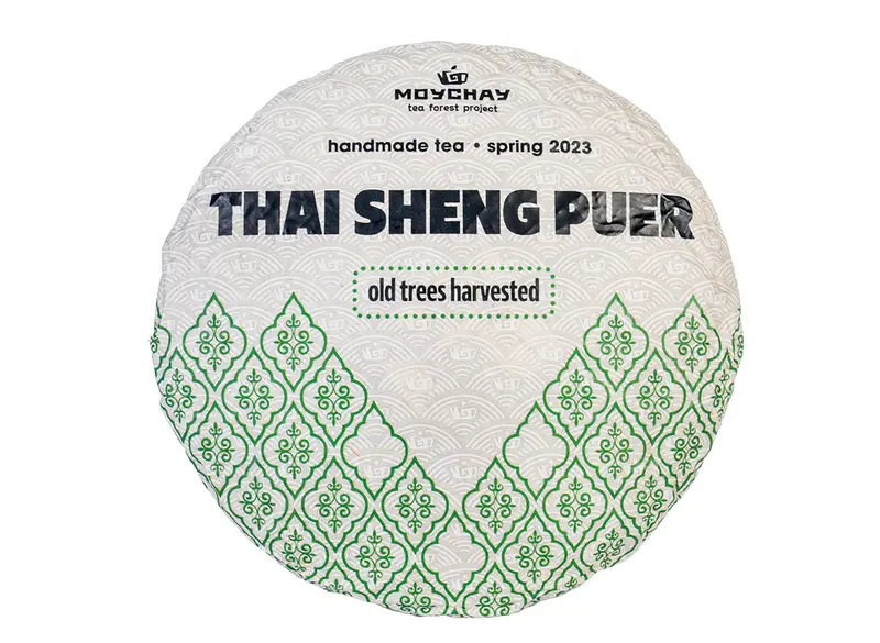 Té Puerh de árboles silvestres. Proyecto de bosque de té de Tailandia (primavera de 2023)