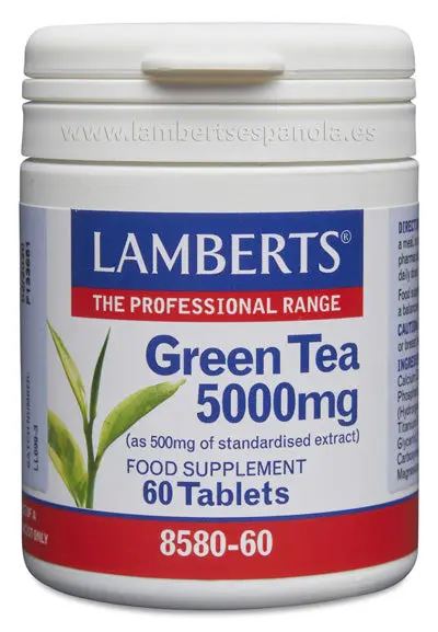 Té verde (Camellia sinensis) 500 mg como extracto con L-Teanina