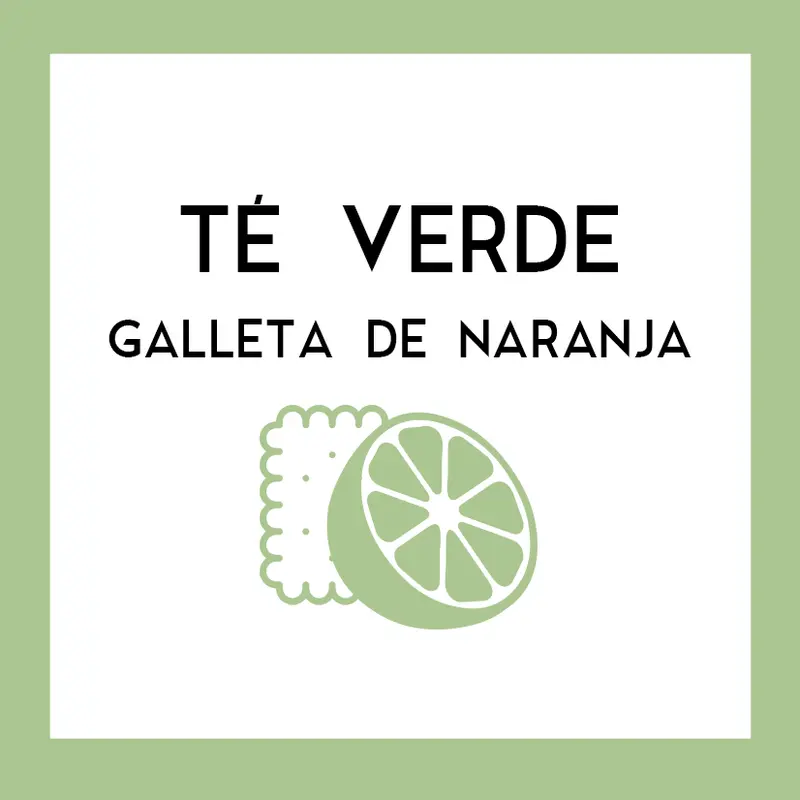 Té Verde Galleta de Naranja