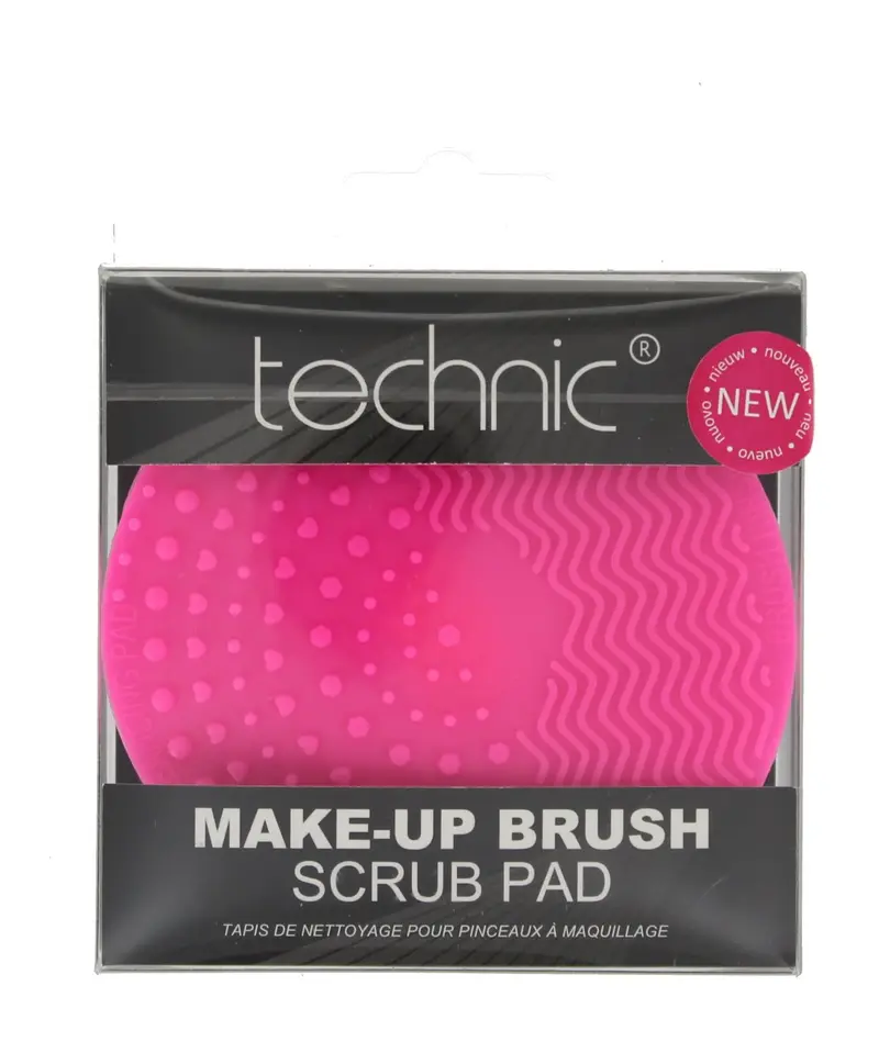 Technic Limpiador de Brochas de Maquillaje de Silicona. Pad con múltiples texturas para una limpieza profunda y eficaz de todos tus pinceles y brochas.