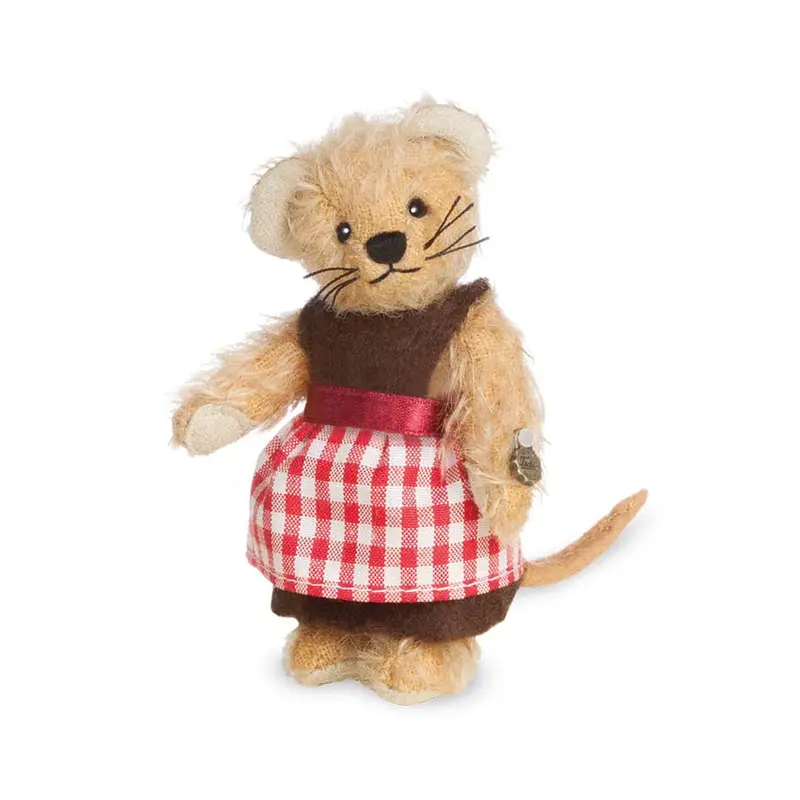 Teddy Hermann - Niña ratón en miniatura de 10 cm, figura de coleccionista limitada