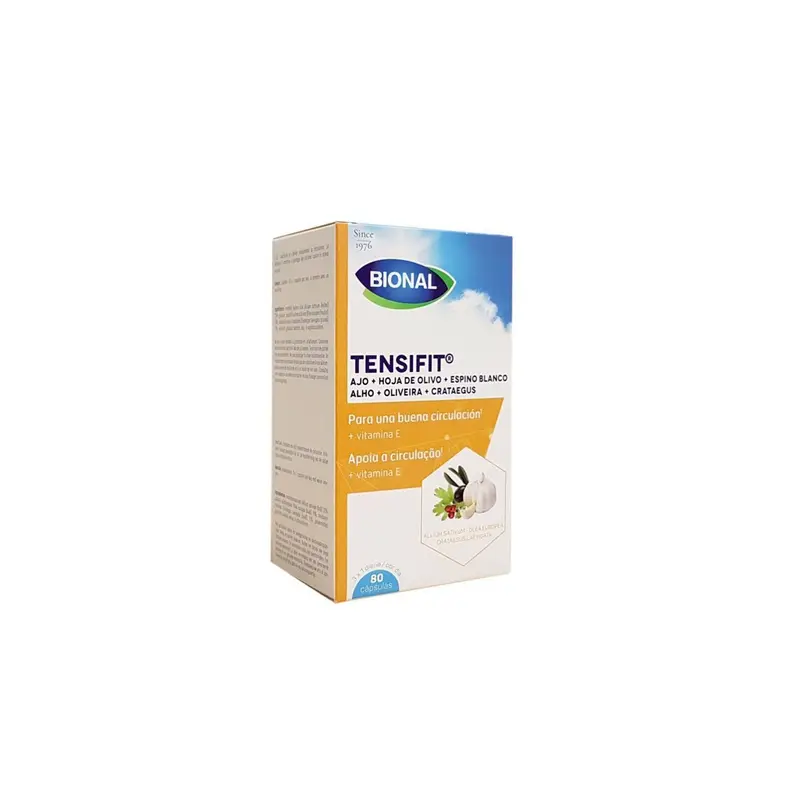 Tensifit Ajo Olivo Espino Blanco+Vitamina E - 80 cápsulas - Bional
