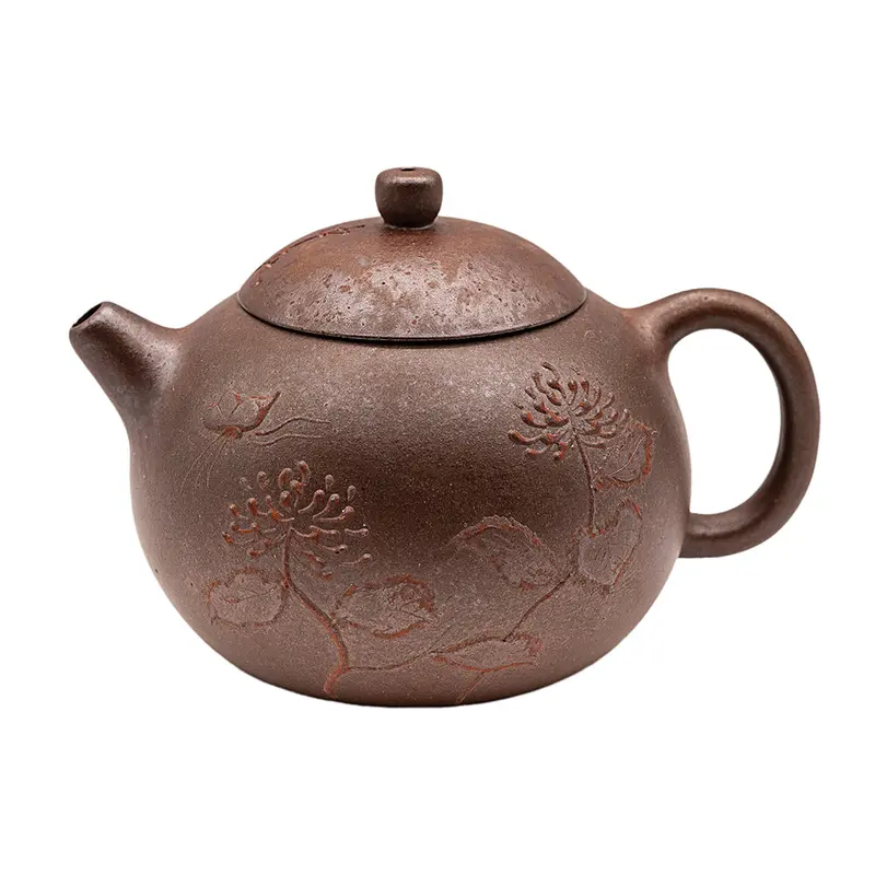 Tetera de arcilla yixing cocida en horno de leña Peony Little Xi Shi # 95621