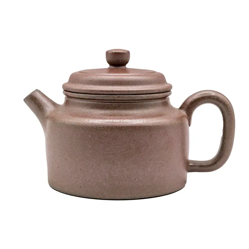 Tetera de arcilla Yixing esmaltada a mano y cocida en horno de leña n.º 94902