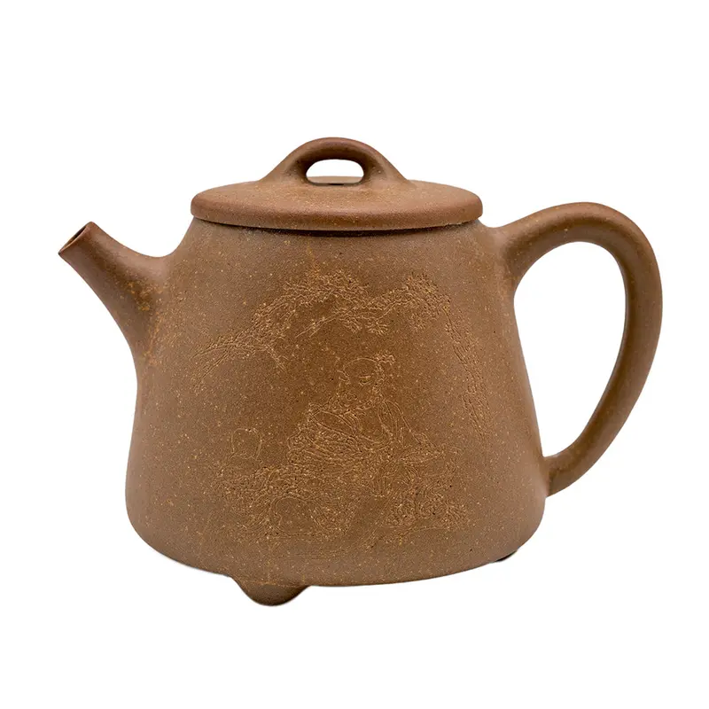 Tetera de arcilla Yixing Hanwa cocida en horno de leña n.º 94856