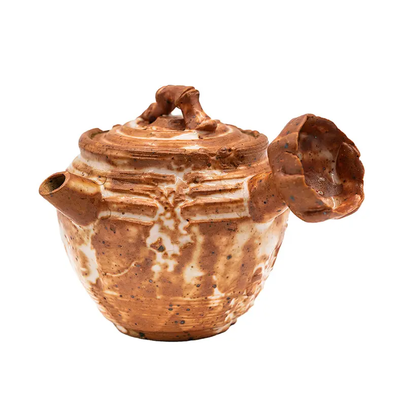 Tetera de cerámica de Jingdezhen con asa de rama # 95087
