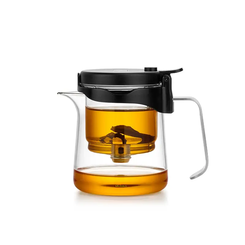 Tetera de vidrio Bonston de 350 ml con infusor de vidrio (fácil de preparar) n.° 33212