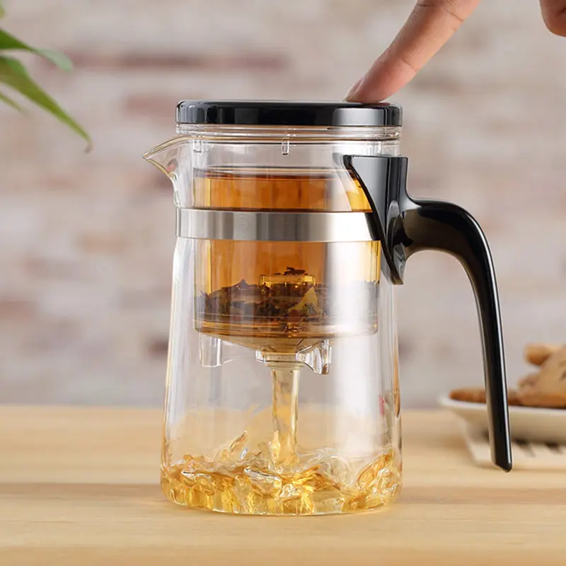 Tetera de vidrio Easy Gongfu de 500 ml con infusor para preparar té rápidamente (n.° 32211)