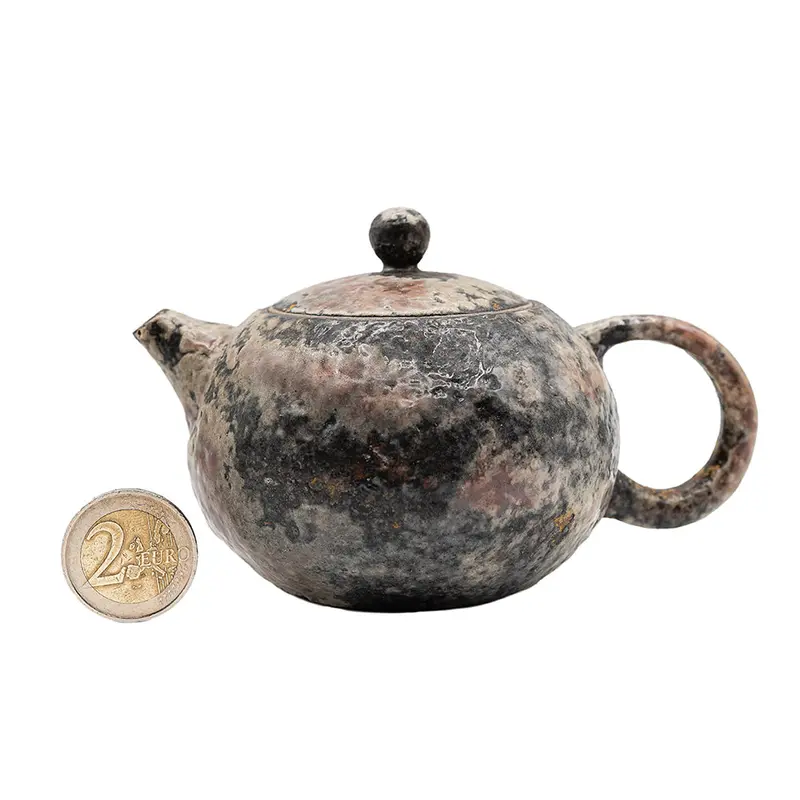 Tetera globular de Dehua cocida en horno de leña n.º 95842, 180 ml
