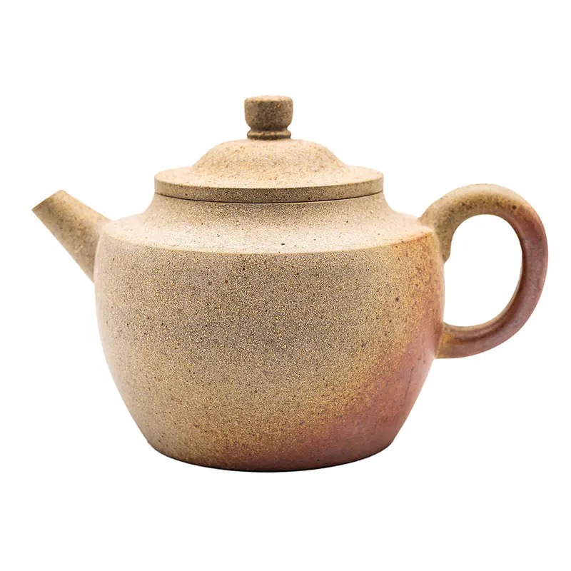 Tetera Han de arcilla Yixing cocida en horno de leña # 94831