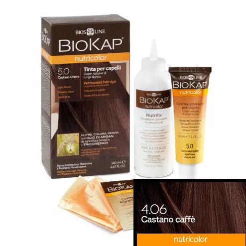 Tinte 4.06 castaño cafe 140 ml Biokap