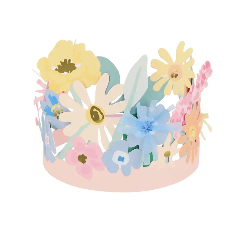 Tocado de flores de papel