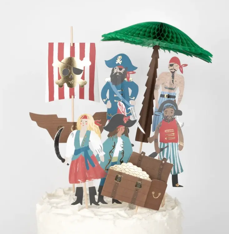 Topper de tarta pirata