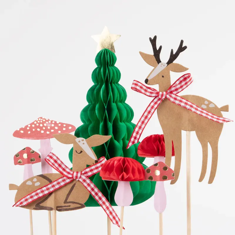 Toppers bosques navideños