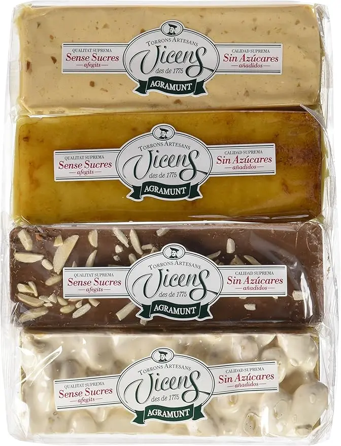 Torrons Vicens Estuche Surtido de Turrones sin Azúcar (320g)