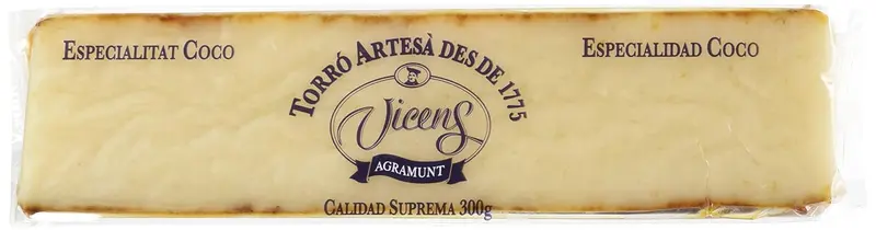 Torrons Vicens Turrón de Coco Artesano (300g)