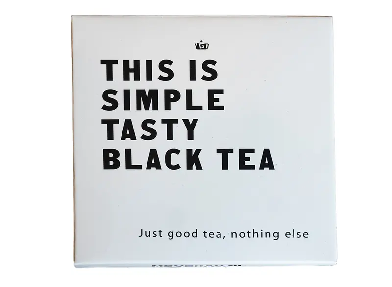 Torta de té "Simple Negro", 80 g