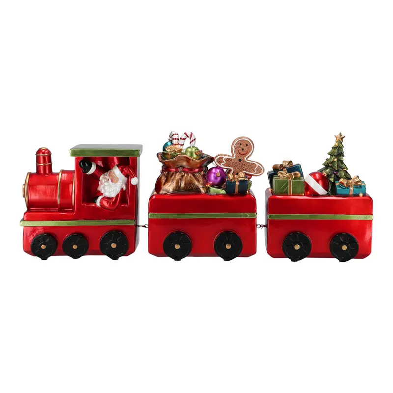 Tren Navideño Decorativo con Luz LED