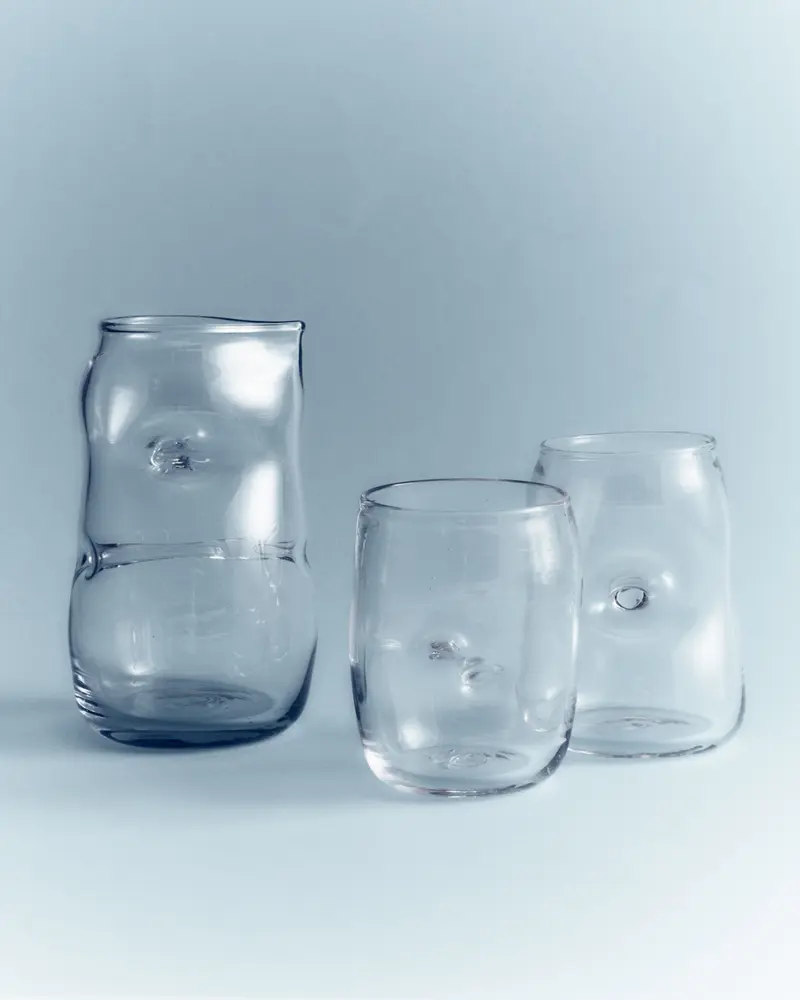 Trenzar vaso de cristal soplado