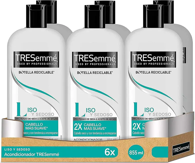 TRESemmé Acondicionador Liso y Sedoso (Pack Ahorro 6x855ml)
