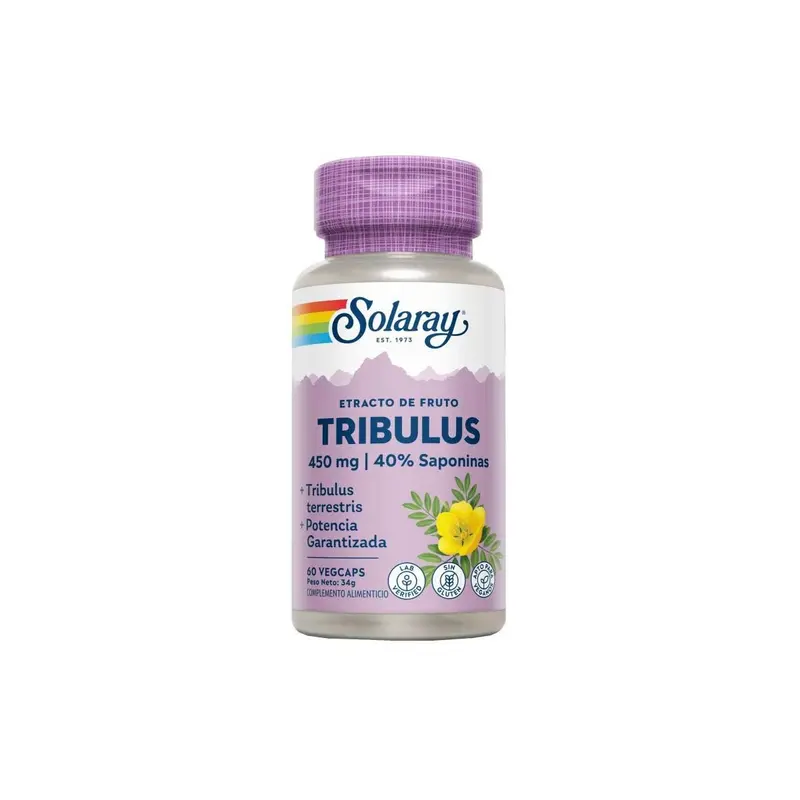 Tribulus 450mg - 60 vegecápsulas - Solaray